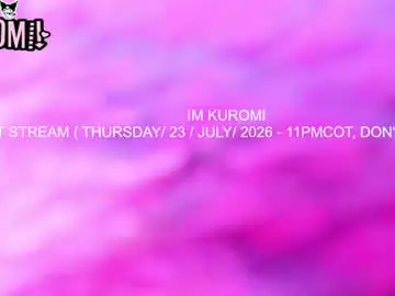 Chaturbate Best live sex cam show of kuromi_bush