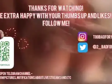 Chaturbate Sex Cam of 2badforyou