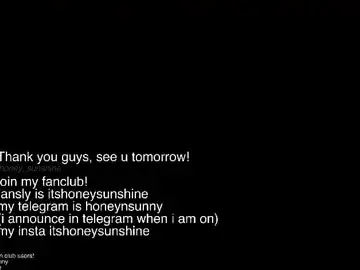 Chaturbate Free Live Porn of honey_sunshine