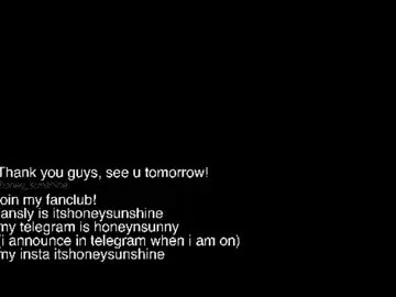 Chaturbate Live Sex Cam of honey_sunshine