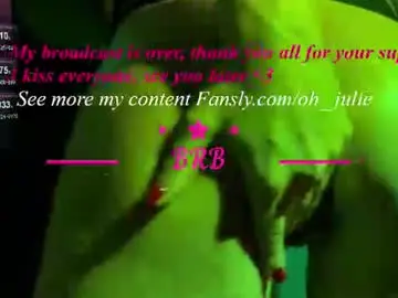 Chaturbate Best live sex cam show of oh_julie